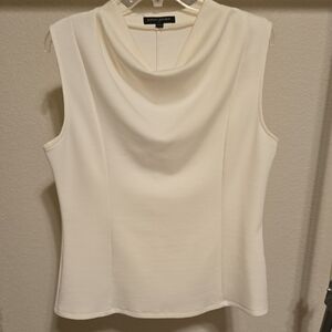 Banana Republic Cream Sleeveless Blouse